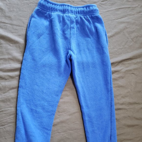 Converse Sweat Pants Adjustable Waist Thick Warm Size 6 Medium 5-6 Year Blue - Picture 2 of 5